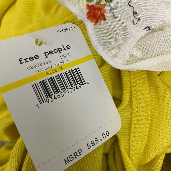 Free People Up Late Crop Top Shorts Pajama set M - Picture 3 of 5